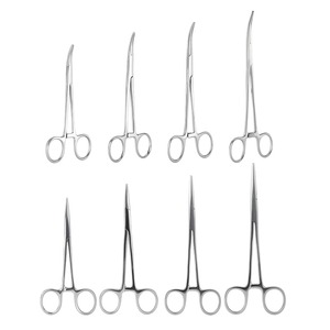 Pinzas Hemostáticas Quirúrgicas Manuales de Acero Inoxidable AMETRINE SURGICAL, Pinzas de Pesca con Puntas Curvas y Rectas, Modelo APC-36 - Product Image 6