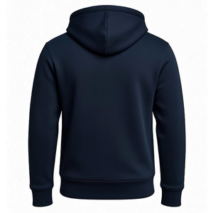 Sweat à capuche d'hiver 100% Coton Polaire, demi-zip, avec logo personnalisé brodé, respirant, épais, coupe oversize, multi-usages - Product Image 2