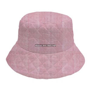 Sombrero de algodón de alta calidad con estampado a mano para hombre y mujer, venta al por mayor, sombrero tipo bucket acolchado con logotipo personalizado, alta calidad - Product Image 4