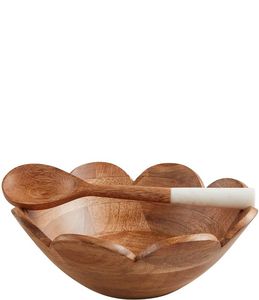 Premium Wooden Serving Bowl Eco Friendly Handmade Decorative Bowl For Salad Fruit <b>Pasta</b> And Snacks - Product Image 3