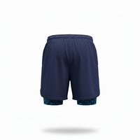 Shorts de pickleball pour hommes avec logo personnalisé, en polyester/coton tricoté, imprimé par transfert thermique, séchage rapide, taille mi-haute élastique, longueur 5 pouces