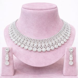 MOLL JEWELLERS Collier tendance et élégant pour femme en laiton massif plaqué or/rhodium/argent avec zircon naturel, motif feuille, 16 pouces - Product Image 5