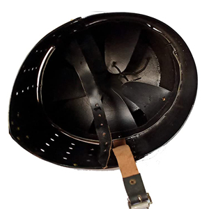 Casco Medieval de Cruzado Hecho a Mano, Casco de Caballero Templario de Acero Suave con Detalles en Latón para Cosplay y Reenactamiento - Product Image 6