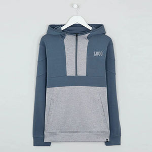 ผู้ผลิตเสื้อฮู้ดซิปแบบสั้นสำหรับผู้ชาย เสื้อฮู้ดสตรีทแวร์ผู้ชาย ราคาถูกที่สุด MOQ ต่ำ เสื้อผ้ากีฬา เสื้อฮู้ดผู้ชาย - Product Image 4