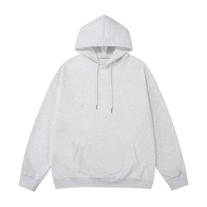 Sweat-shirts à capuche épais pour hommes, 100% coton, 500 g/m², personnalisables avec logo, épaules tombantes, impression floquée - Product Image 5