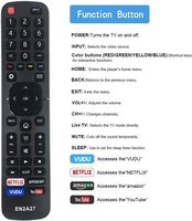 Télécommande de remplacement infrarouge IR EN2BS27H compatible avec les téléviseurs intelligents Hisense 50R5 55R5 58R5 65R5