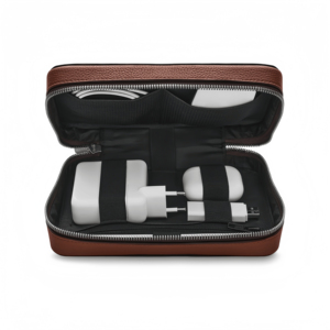 Estuche Organizador Moderno con Cierre de Cremallera, de Cuero Sintético de Microfibra de 7 Pulgadas, para Electrónicos y Documentos - Product Image 5