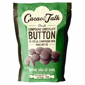 Vente Fabricant – Boutons de Chocolat Noir Composé de Qualité Supérieure 1KG – Prix Compétitif – HALAL – OEM/ODM – Pour Boulangerie et Biscuits - Product Image 1