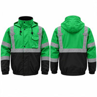Veste de travail haute visibilité imperméable sur mesure, vêtements de travail d'extérieur personnalisés, vestes d'entraînement