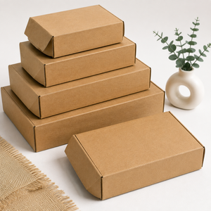 Custom Kraft Mailer Boxes Corrugated Cardboard Packaging Boxes Eco Friendly Shipping Boxes for E-commerce Clothing Gifts - Product Image 4