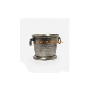 Plus haute qualité fantaisie Champagne vin seau à glace forme ronde Barware Table Top classique grande taille refroidisseur à vin et refroidisseurs - Product Image 3