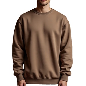 Pull à capuche décontracté en coton tricoté à manches longues pour homme, grande taille, col roulé, avec cordon de serrage, anti-boulochage, respirant, 300g - Product Image 5