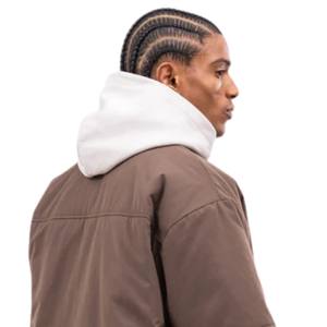 Chemise rembourrée à manches courtes pour homme, coupe moderne et ample, style streetwear décontracté, légère, surchemise d'été, couleur unie, haut tendance - Product Image 5