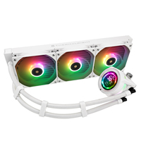 Refroidisseur AIO pour processeur Thermalright CORE VISION 360 WHITE ARGB avec écran LCD IPS pour un suivi en temps réel, compatible Intel LGA 1851 AM5, kit de refroidissement pour PC