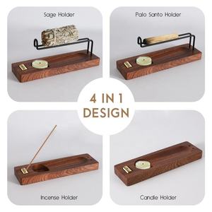 Stainless Steel Luxury Living Room Incense <b>Burner</b> with <b>Candle</b> Holder 4 in 1 Design for Aromatic Use - Product Image 3