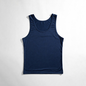 Débardeur de musculation pour hommes, col rond, avec logo personnalisé, technique délavée - Product Image 5