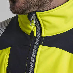 Chaqueta de Seguridad de Verano de Alta Visibilidad ANSI Clase 2, Impermeable, Resistente al Viento, Transpirable y Reflectante, Verde, Tallas S-4XL, Ropa de Trabajo para la Construcción - Product Image 2