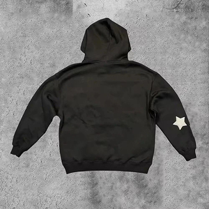Sweat à capuche OEM vintage en coton épais délavé à l'acide, brodé, personnalisé, coupe oversize, pour homme, hiver, haute qualité - Product Image 4