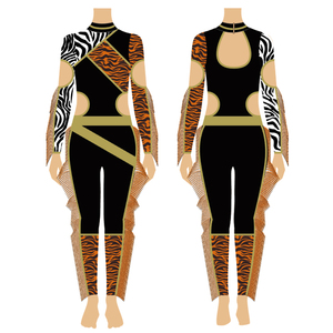 ชุดยูนิฟอร์มเชียร์ลีดเดอร์แขนยาวสำหรับผู้หญิง แบบซับลิเมชั่น คุณภาพสูง ไซส์ใหญ่ - Product Image 4