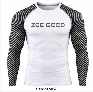 Camiseta Deportiva Unisex de Manga Corta para Hombre y Mujer, Rashguard para MMA, BJJ, No Gi, Entrenamiento Atlético, Running, Yoga, Gimnasio, Elástica - Product Image 3