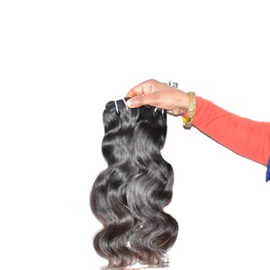 100% Natural Black Body Wave Remy Indian Virgin Extensiones de cabello humano sin procesar Paquetes de máquina de trama doble para mujeres - Product Image 6