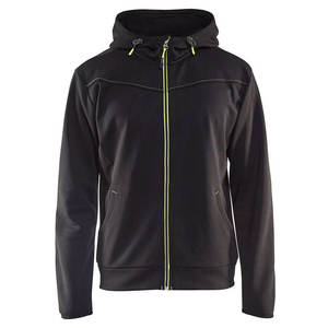 เสื้อฮู้ดดี้ซิปคุณภาพสูงทรงโอเวอร์ไซส์สำหรับผู้ชาย สไตล์สตรีทแวร์ ผ้าฟลีซแบบสั่งทำพิเศษ ทรงหลวม แขนยาว - Product Image 4