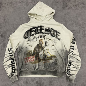 Sweat-shirts à capuche en molleton streetwear d'hiver imprimés sur mesure 2026 OEM Nouveaux surdimensionnés épais 100% coton délavé à l'acide effet vieilli - Product Image 6
