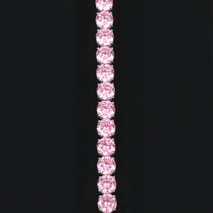 Joyería de Plata de Ley 925, Cadena de Tenis con Diamantes Cultivados en Laboratorio de Corte Corazón de 4 mm, Tamaño Personalizado, Pulsera de Amistad Unisex de Lujo - Product Image 4