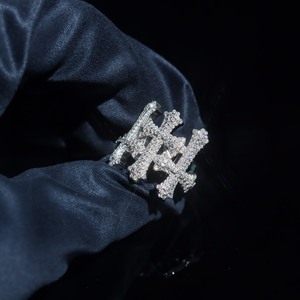 Bague pour homme en argent 925 avec diamant Moissanite, design croix gothique entièrement pavé, bijou audacieux style Hip Hop, léger, cadeau de luxe - Product Image 6