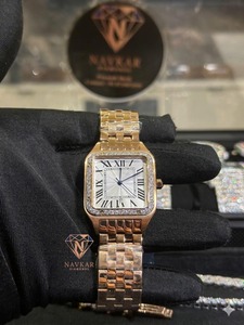 Reloj de Lujo con Diamantes de Imitación, Estilo Hip Hop, Esqueleto, Totalmente Cubierto de Diamantes, Reloj de Pulsera para Hombre - Product Image 4