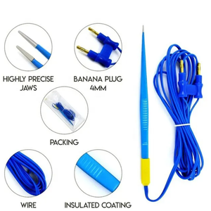 Pinzas Bipolares Manuales de Acero Inoxidable con Punta Antiadherente y Diseño de Bayoneta para Uso en Cirugía Neurológica y Cardíaca - Product Image 4