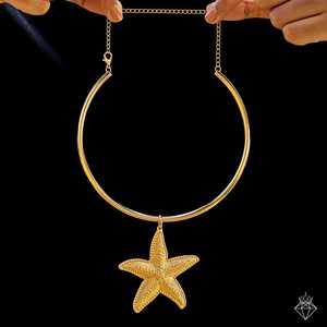 สร้อยจี้ปลาดาวชุบทองป้องกันการเสื่อมเสีย - Product Image 1