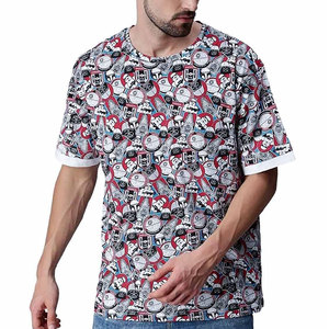 Camisetas de Verano de Algodón con Hombros Caídos, Camisetas con Hombros Caídos con Estampado Personalizado, Gran Venta - Product Image 1