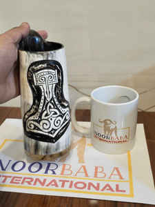 Cuerno de búfalo natural minimalista hecho a mano, vasos artesanales, mejor precio, tazas de cuerno Vikingo, tazas de café con diseño de animales elegantes para - Product Image 6