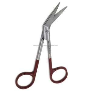 Tijeras Quirúrgicas Micro Iris de 4.5 Pulgadas con Hojas Anguladas de Acero Inoxidable, Mango Plateado y Marrón, Duraderas, Venta al por Mayor - Product Image 6