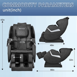 Massage <b>Chairs</b> Movement Extra Long Rail Full Body Air Bag Package Precise Body Curves a Thoughtful Elders Massage <b>Chairs</b> - Product Image 3