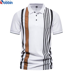 Collection d'été, nouveau polo tendance pour homme, poche personnalisée, polyester, élasthanne, coton, manches courtes, polos de golf pour homme - Product Image 4
