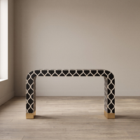 Table console en os incrusté fait main, meubles de chambre à coucher indiens, meubles modernes, meubles de salon à prix de gros