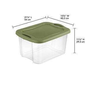 2 gói 40 Quart EZ mang Thùng nhựa màu xanh lá cây với tay cầm đầy đủ - Product Image 3