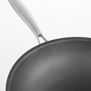 Wok professionnel à fond rond traditionnel avec poignée en bois, capacité de 20 L, multi-usages pour la cuisine à domicile, compatible lave-vaisselle - Product Image 6