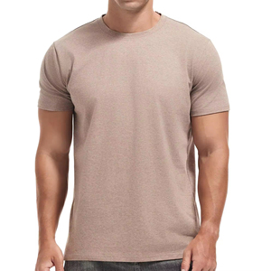 Camiseta de Cuello Redondo para Hombre, Suave, Ajustada, Elástica, Manga Corta, 220 Gramos, Nuevo Diseño, Más de 20 Colores Sólidos, Serigrafía, Lisa - Product Image 5