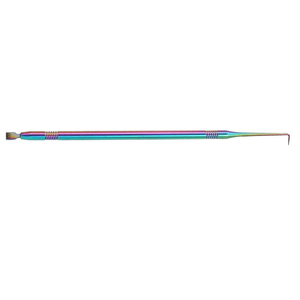 Peine Separador de Pestañas de Acero Inoxidable con Recubrimiento de Plasma Arcoíris, Herramienta Multifuncional de Doble Punta para Lifting y Permanente de Pestañas - Product Image 3