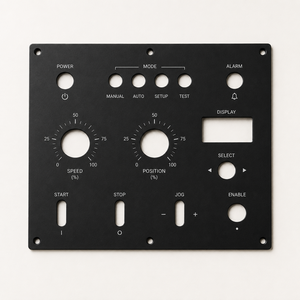 Servicios de Fabricación OEM/ODM Disponibles, Panel de Control de Aluminio Grabado con Láser, Fabricación de Chapa Metálica - Product Image 1