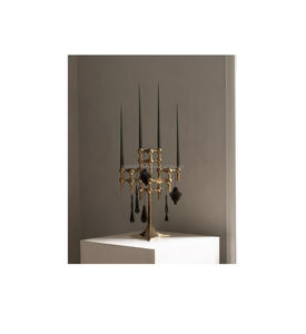 European classic design brass candelabra ideal for formal <b>dinners</b> vintage homes and wedding <b>candle</b> displays - Product Image 1