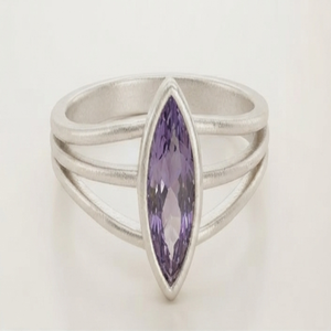 DIVYORO แหวนเงินสามวงสำหรับผู้หญิง - Product Image 2