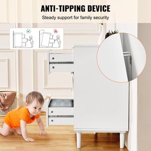 ตู้ลิ้นชัก 6 ชั้น สไตล์โบโฮ ทำจากหวายธรรมชาติ สำหรับห้องนอนหรือห้องนั่งเล่น เพื่อการจัดเก็บ - Product Image 5