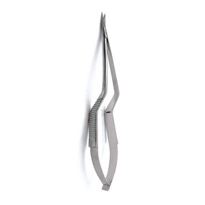 Micro-ciseaux courbés de 7,5 pouces en acier inoxydable, instrument chirurgical de précision, certifié CE, OEM - Product Image 2