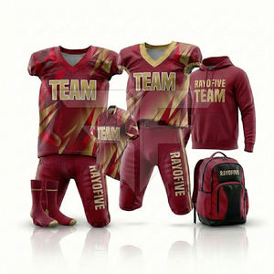 Uniforme de Fútbol Americano Sublimado Personalizable al por Mayor, Uniforme de Fútbol de Alta Calidad, Transpirable, de Secado Rápido, 100% Poliéster - Product Image 1