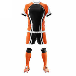 Ropa Deportiva de Rugby Personalizada, Conjunto de Camiseta y Pantalones Cortos de Rugby, Secado Rápido, Ropa Deportiva de Alto Rendimiento - Product Image 6
