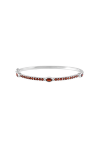กำไลข้อมือโกเมนเงินแท้ 92.5 รุ่น KLSB-20440 - Product Image 2